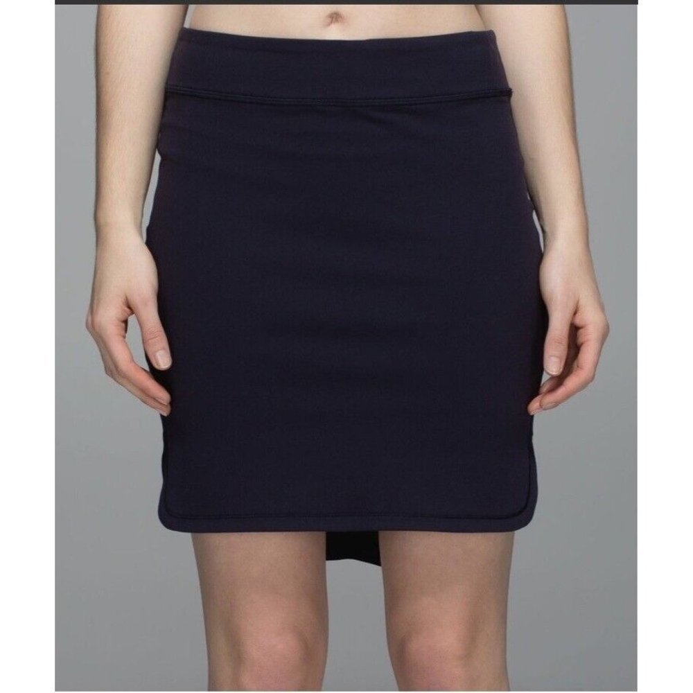 Lululemon Womens‎ City Mini Skirt Activewear Pull On Navy Size 6
